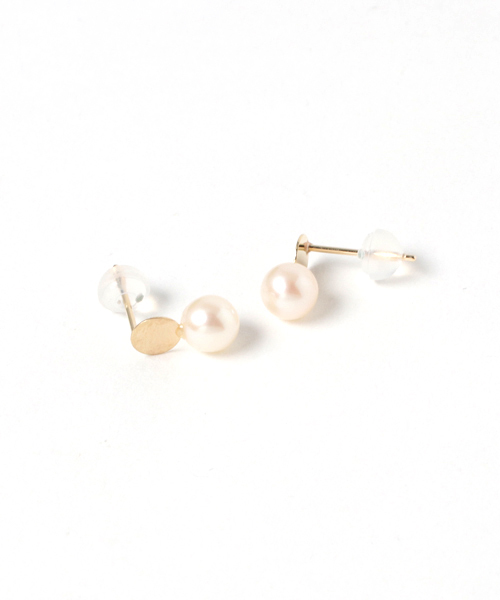 ANEMONE（アネモネ） ピアス スコッチ・淡水パールピアス「K10 