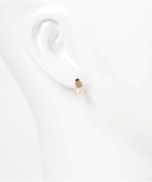 ANEMONE（アネモネ） ピアス スコッチ・淡水パールピアス「K10 