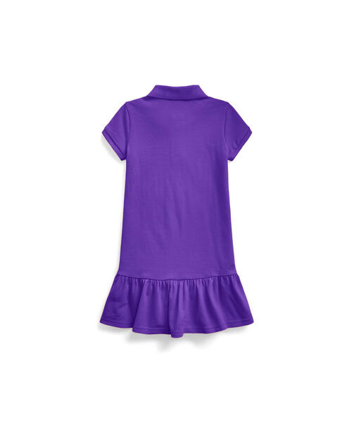 ワンピース コットン メッシュ ポロドレス RALPH ラルフ コットン メッシュ POLO LAUREN CHILDRENSWEAR，ポロ ローレン