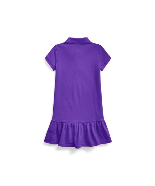 ワンピース コットン メッシュ ポロドレス RALPH ラルフ コットン メッシュ POLO LAUREN CHILDRENSWEAR，ポロ ローレン