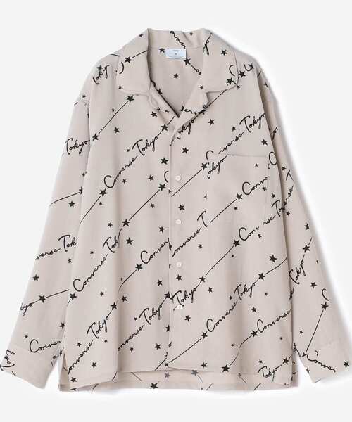 シャツ ブラウス オリジナル筆記体ロゴ総柄シャツ Zozotown Paypayモール店 通販 Paypayモール