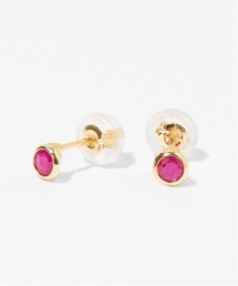 Jewel closet by L&Co. ピアス K10 Birthday 1粒 カラーストーン