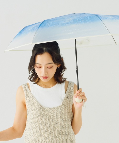 Wpc. 折りたたみ傘 「ビニール傘」旅する喫茶×Wpc. クリームソーダ