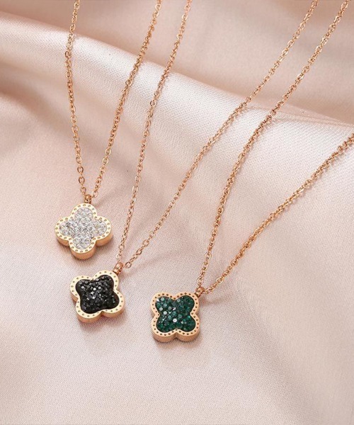 COO+i ネックレス 四つ葉リバーシブルネックレス レディース