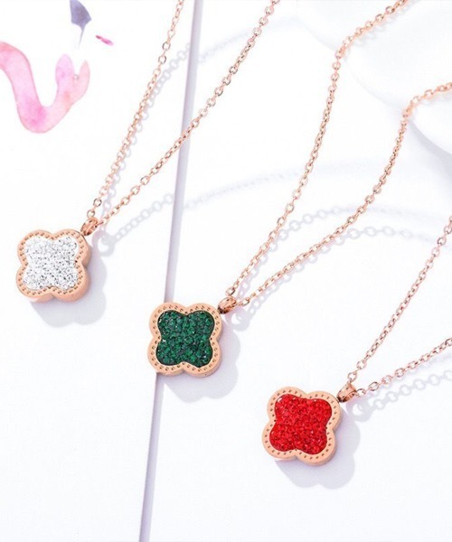 COO+i ネックレス 四つ葉リバーシブルネックレス レディース