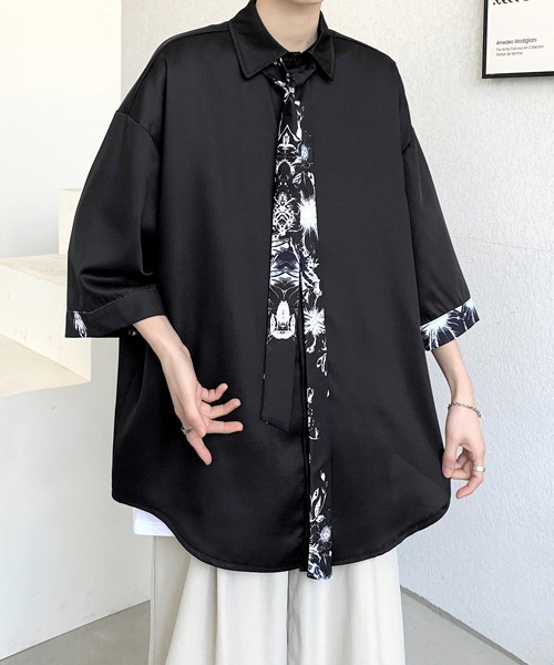 Lig. リグドット half sleeve shirt ハーフスリーブシャツ 新品】Lig./half sleeve shirt