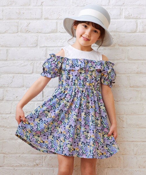 ANY（エニィ） ワンピース オンオフショルダー ガーリー ワンピース