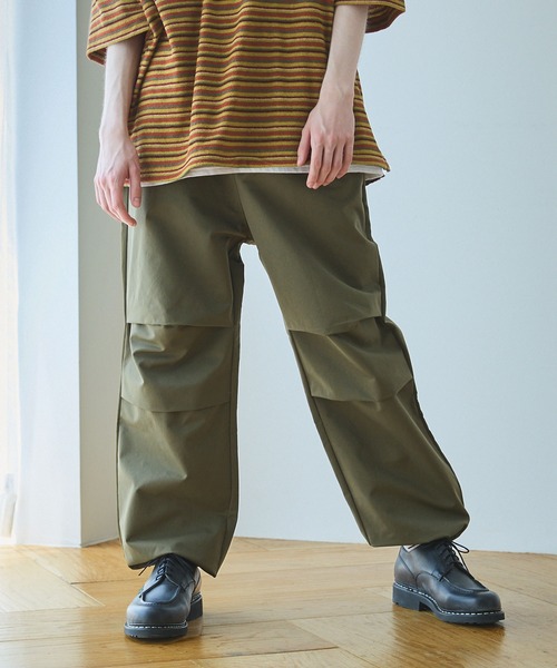 the reracs ミリタリーオーバーパンツ CLSSE パンツ ヘビーツイルミリタリーオーバーパンツ メンズ