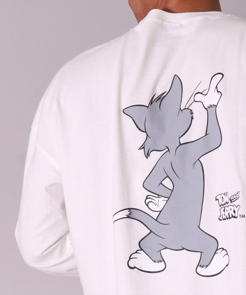 tシャツ (DV)「トムとジェリー」「ユニセックス」後ろ姿 バックプリント 長袖 Tシャツ メンズ レディース | ブランド登録なし | 07