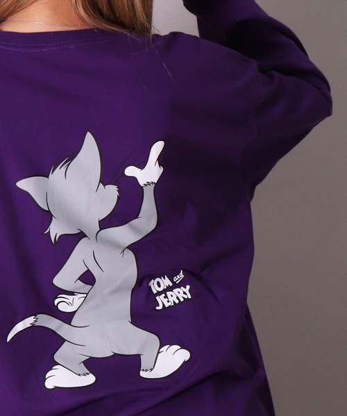 tシャツ (DV)「トムとジェリー」「ユニセックス」後ろ姿 バックプリント 長袖 Tシャツ メンズ レディース | ブランド登録なし | 05