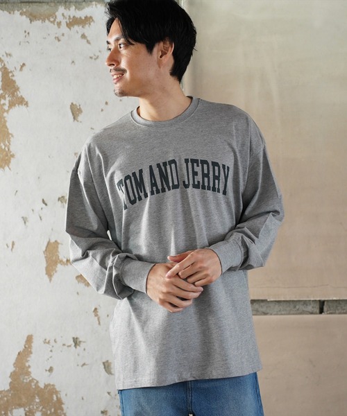 tシャツ (DV)「トムとジェリー」「ユニセックス」後ろ姿 バックプリント 長袖 Tシャツ メンズ レディース | ブランド登録なし | 15