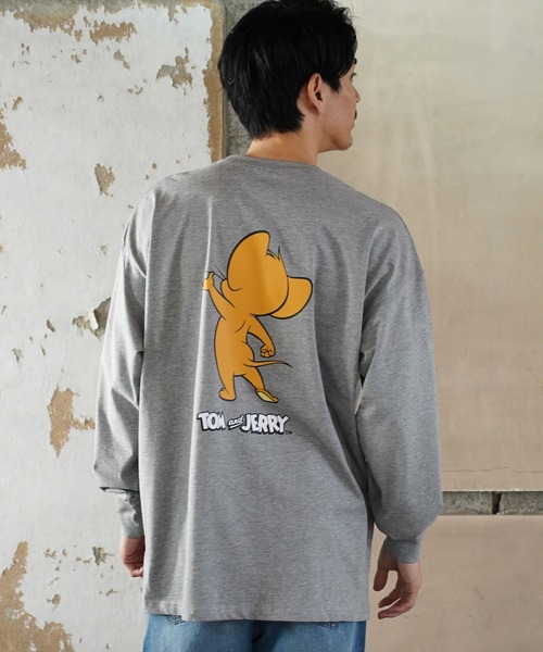 tシャツ (DV)「トムとジェリー」「ユニセックス」後ろ姿 バックプリント 長袖 Tシャツ メンズ レディース | ブランド登録なし | 13