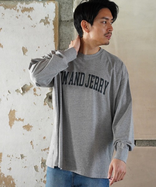 tシャツ (DV)「トムとジェリー」「ユニセックス」後ろ姿 バックプリント 長袖 Tシャツ メンズ レディース | ブランド登録なし | 12