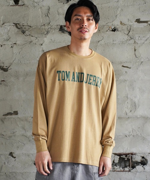 tシャツ (DV)「トムとジェリー」「ユニセックス」後ろ姿 バックプリント 長袖 Tシャツ メンズ レディース | ブランド登録なし | 20