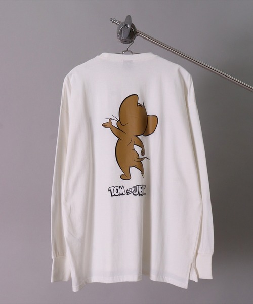 tシャツ (DV)「トムとジェリー」「ユニセックス」後ろ姿 バックプリント 長袖 Tシャツ メンズ レディース | ブランド登録なし | 26