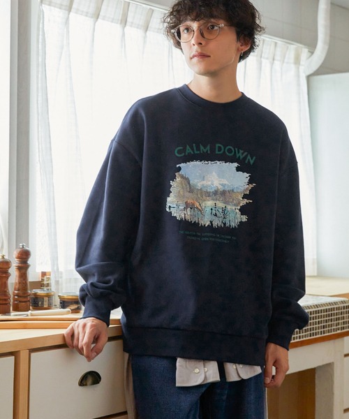 トレーナー スウェット フォレストグラフィックスーベニアプリント