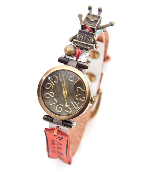 ankoROCK 腕時計 an meets zakka ロボットモチーフレザーバンド腕時計