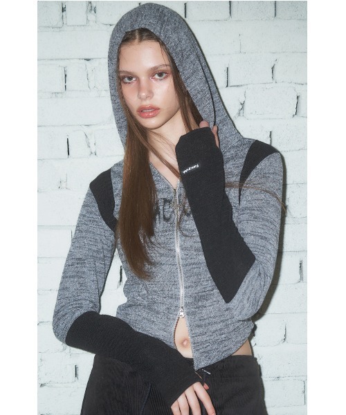 パーカー A'GEM/9 × .kom「 FANCY CLUB/ファンシークラブ」INTENSE BOOKLE HOOD ZIP UP/ブークレージッ A'GEM/9 × .kom『 FANCY CLUB/ファンシークラブ』INTENSE BOOKLE