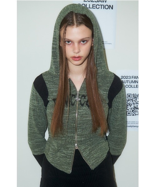 パーカー 「FANCY CLUB」INTENSE BOOKLE HOOD ZIP UP レディース FANCY CLUB パーカー 「FANCY CLUB」INTENSE BOOKLE HOOD ZIP UP