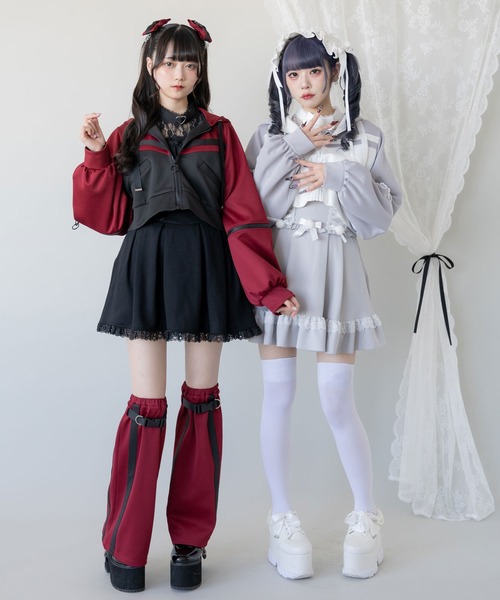 DearMyLove ヘアクリップ 大きめカチャベルトチェーンリボン2個セット