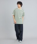 tシャツ USAコットンマルチボーダーTシャツ...の詳細画像2
