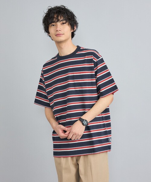 kolor / Tシャツ/2/コットン/GRY/ボーダー/21scm-t10206 coen（コーエン） tシャツ USAコットンマルチボーダーTシャツ メンズ