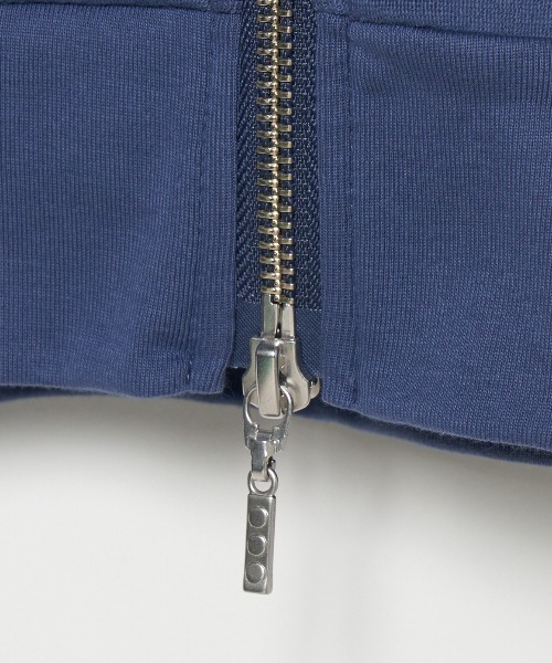 three dots（スリー ドッツ） パーカー コンパクトパイル ジップ