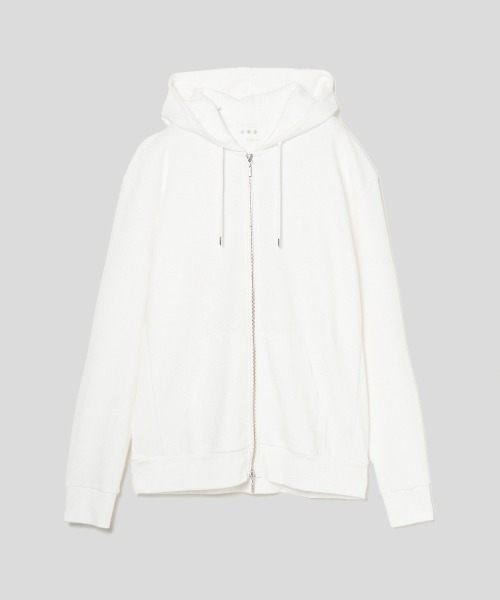 three dots（スリー ドッツ） パーカー コンパクトパイル ジップ