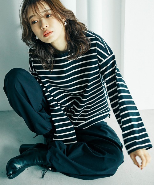 sail tシャツ 「sail」ボーダーカットソー 小さいサイズ「低身長