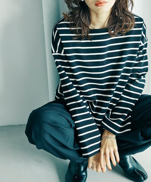 tシャツ 「sail」ボーダーカットソー　小さいサイズ「低身長・小柄女性向けサイズ」 レディース sail tシャツ 「sail」ボーダーカットソー 小さいサイズ「低身長