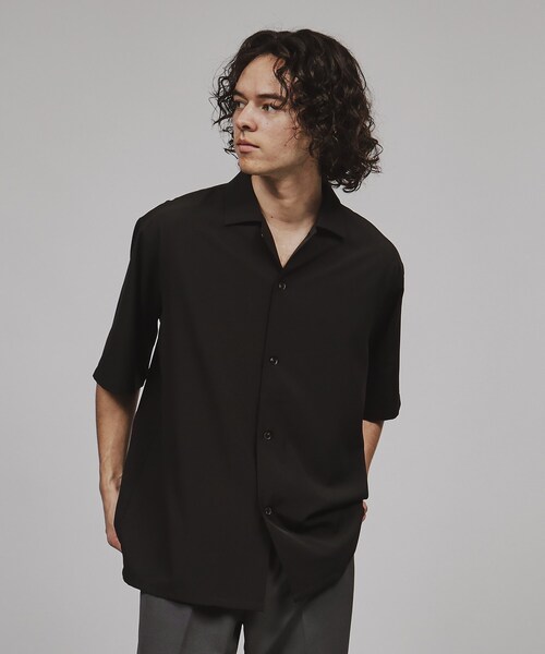 BRIEFING 黒シャツ メンズウェア COOL CITY WEAR】エアートール ポロシャツ /接触冷感・通気性