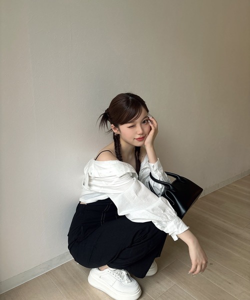 RiLi（リリ） サロペット オーバーオール ステッチキャミ 