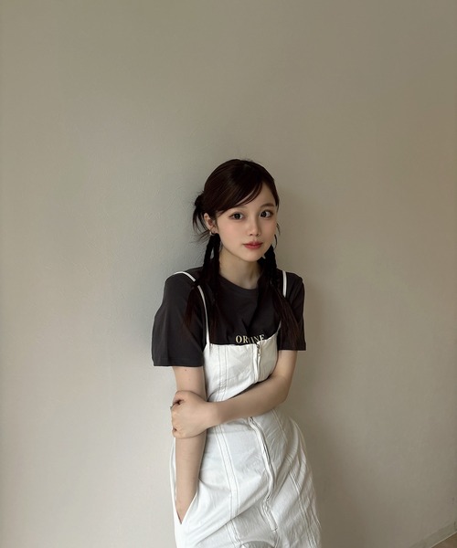 RiLi（リリ） サロペット オーバーオール ステッチキャミ