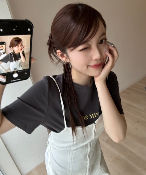 RiLi（リリ） サロペット オーバーオール ステッチキャミ