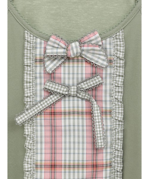 【新品】ピンクハウス 半袖カットソー チェック PINK HOUSE tシャツ オリジナルチェック×ギンガムチェック使い