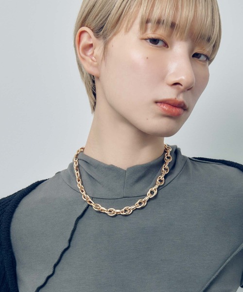 DIFFERENT ネックレス PREMIUM GOLD 53cm GOLDY（ゴールディ） ネックレス ダブル チェーン ボリューム