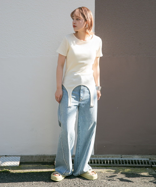 KBF tシャツ ガーターベルトTEE レディース : ZOZOTOWN Yahoo!店