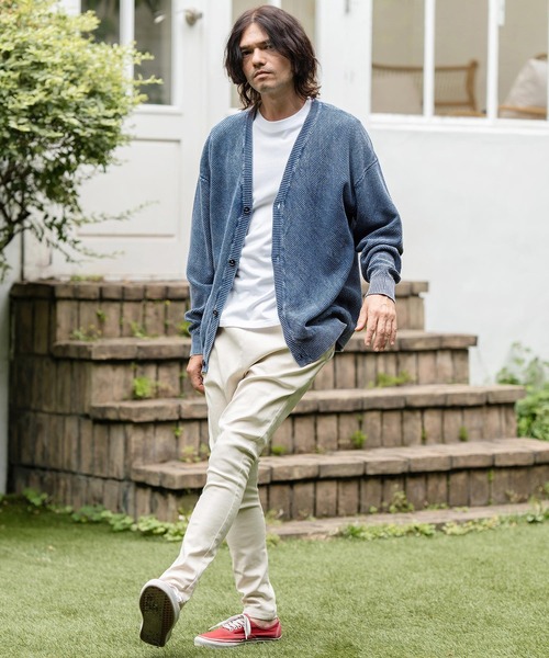 CAMBIO（カンビオ） カーディガン mcg3494-Stonewashed Waffle Knit