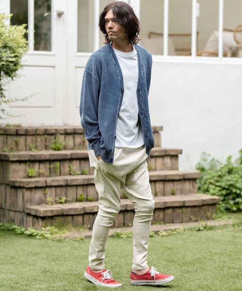 CAMBIO（カンビオ） カーディガン mcg3494-Stonewashed Waffle Knit