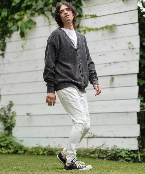 CAMBIO（カンビオ） カーディガン mcg3494-Stonewashed Waffle Knit