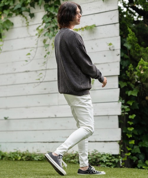 CAMBIO（カンビオ） カーディガン mcg3494-Stonewashed Waffle Knit