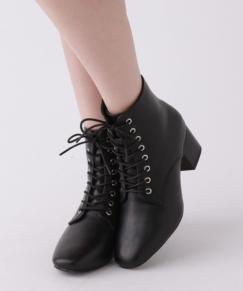 repetto ネイビー ベロ付き　ハイヒール　レースアップブーツ　　39 repetto ネイビー ベロ付き ハイヒール レースアップブーツ 39