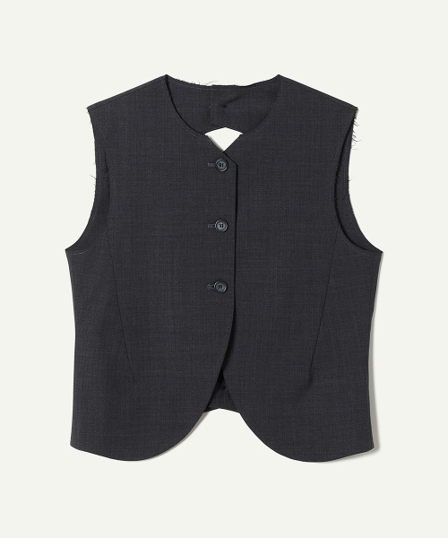【美品】LEINWANDE/ラインヴァンド　羊革ジレ 美品】LEINWANDE/ラインヴァンド羊革ジレ