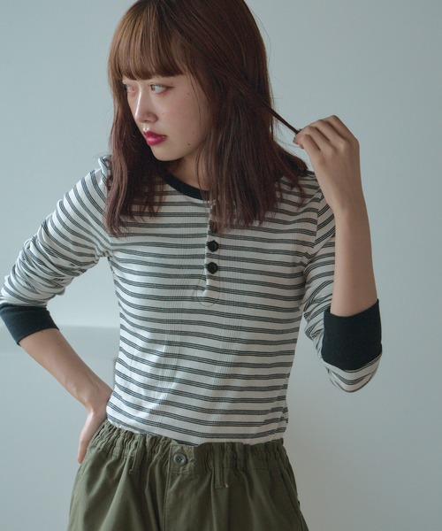 tシャツ Robert P. Miller/Light Prib Crew L/S tee レディース Robert P. Miller / Light Prib Crew L/S tee