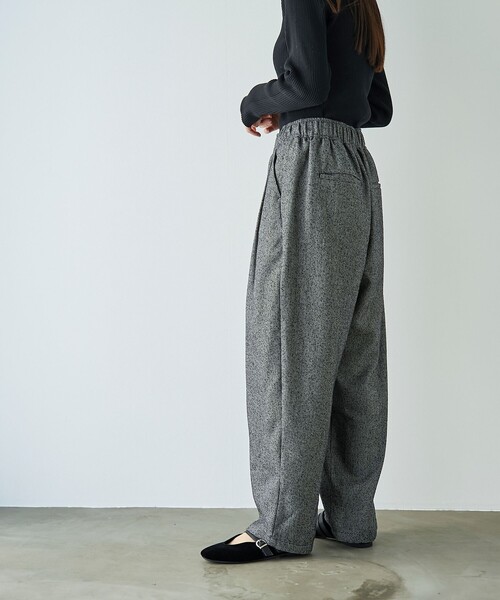 RONEL パンツ ネップツイードバルーンパンツ レディース : ZOZOTOWN
