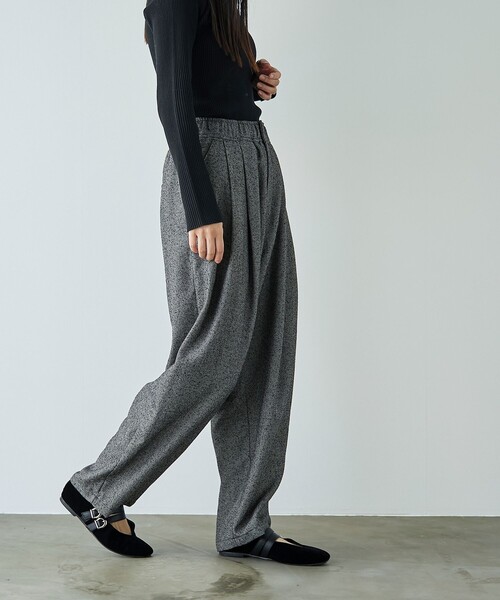 RONEL パンツ ネップツイードバルーンパンツ レディース : ZOZOTOWN