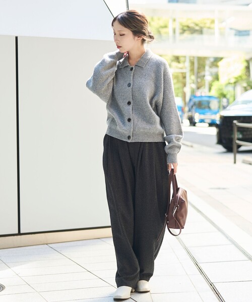 RONEL パンツ ネップツイードバルーンパンツ レディース : ZOZOTOWN