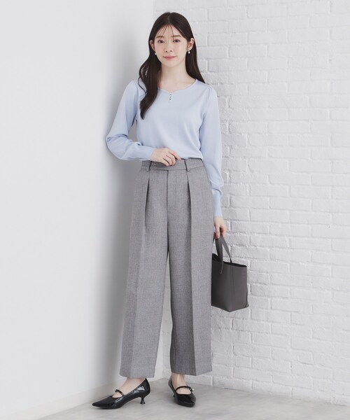 index（インデックス） パンツ 「美人百花掲載」ヴィンテージツイード