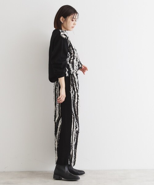 ニット セーター 「セットアップ可」フリンジニットプルオーバー/洗える レディース THE SHOP TK ニット セーター 「セットアップ可」フリンジニット
