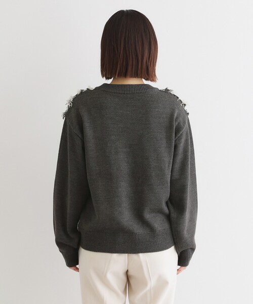 ニット セーター 「セットアップ可」フリンジニットプルオーバー/洗える レディース THE SHOP TK ニット セーター 「セットアップ可」フリンジニット